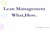 Lean Management What,How. - science.swu.ac.thscience.swu.ac.th/Portals/22/Lean/2015/LeanManagement.pdf · Lean Management What,How. ... การนํา Lean ... ËBar Code System