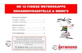 GR 12 FISIESE WETENSKAPPE …theanswer.co.za/wp-content/uploads/2016/04/Gr-12-Fisiese... · GR 12 FISIESE WETENSKAPPE EKSAMENVRAESTELLE & MEMO'S Eksamenvraestelle Vraestel 1 (Fisika)