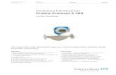 Proline Promass E 300 - Endress+Hauser · •Compact dual‐compartment housing with up to 3 I/Os ... •Cost-effective – multi-purpose device; an alternative to conventional volumetric