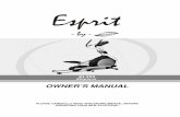 EL255 XE320 owners Manual ver.B · 2 EL255 Elliptical Thank you for your purchase of this quality elliptical trainer from Spirit Manufacturing, Inc.