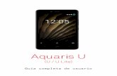 Aquaris U/U Lite Guía completa de usuario U/U Lite Desde el equipo de BQ queremos agradecerte la compra de tu nuevo Aquaris U/U Lite y esperamos que lo disfrutes. Con este smartphone