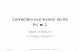 Correction expression écrite Fiche 1 - lewebpedagogique.comlewebpedagogique.com/joursapresjours/files/2013/09/Correction-expr... · Correction expression écrite Fiche 1 Bilan de