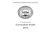 7th Grade Science Curriculum Guide 2016 - Township of ... Curriculum Guides... · Special Services: PreK - 8 Maureen Corbett Pre K-2 English/Math ... The seventh grade science curriculum