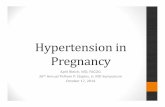 Hypertension in Pregnancy - UNT Health Science Centerce.unthsc.edu/assets/71/11 - Bleich.pdf · • Define types of hypertension in pregnancy ... absence of other renal disease ...