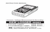 KEW LOGGER SERIES - 共立電気計器株式会社 MANUAL KEW LOGGER SERIES Current Logger KEW 5010 Current&Voltage Logger KEW 5020 Current / Voltage Measurement & Recording Introduction