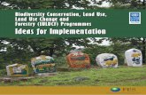 Biodiversity Conservation, Land Use, Land Use Change … · Biodiversity Conservation, Land Use, Land Use Change and Forestry (LULUCF) Programmes Ideas for Implementation CONTENTS