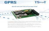 GPRS - TST · GPRS Modem GSM/GPRS para aplicaciones M2M El modem 2G/GPRS de la familia TSmarT permite desarrollar fácilmente aplica-ciones …