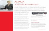 Avaya Media Gateways - DIMAX德瑪科技 Gateways.pdf · Avaya Media Gateways The Converged Infrastructure portfolio extends the power of converged networks across your enterprise