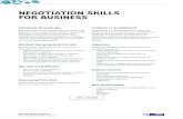 NEGOTIATION SKILLS FOR BUSINESS - Informasi Public ...forummanajemen.com/silabus/15-Negotiation-Skill-for-Business.pdf · • Memahami strategi dan teknik untuk memulai, ... Negotiation