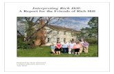 Interpreting Rich Hill - WordPress.com · Interpreting Rich Hill: A Report for the Friends of Rich Hill ... If Rich Hill is to become a viable historic site and valued community resource,