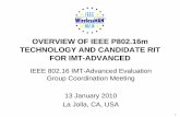 OVERVIEW OF IEEE P802.16m TECHNOLOGY AND …docbox.etsi.org/...01-13_ITU-R_IMT-Adv_eval_IEEEwkshp/L80216-10_… · 1 OVERVIEW OF IEEE P802.16m TECHNOLOGY AND CANDIDATE RIT FOR IMT-ADVANCED