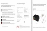 DÉCOUVRIR LES AVANTAGES CARACTÉRISTIQUES … · Création Philippe Starck, 2010 - Paris ... Réseau WiFi : • WiFi WEP 64 et ... (SSID) figurant sur l’étiquette ...