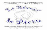 TESTS de LECTURE et de COMPREHENSION en …crdp2.ac-rennes.fr/blogs/fls/files/2012/12/le-réveil-de-pierre.pdf · de la fluidité dans la lecture et évaluation de la compréhension