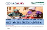 FINAL EVALUATION OF AL PIKIN FO LIV -EVERY CHILD … · fo liv’-every child should live child survival project: a review of a six year project implemented across ten urban communities