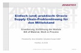 Einfach (und) praktisch: Oracle Supply Chain-Supply … (und) praktisch: Oracle Supply Chain-Supply Chain ---Problemlösung für Problemlösung für ... WIP Accounting Classes (1)