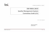 Quality Management System Committee Draft (CD) · Quality Management System Committee Draft (CD) Just for Customer Guide Series ... ISO 9000:2015, Quality management systems Fundamentals