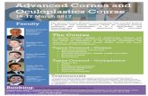 Advanced Cornea and Oculoplastics Coursecorneaoculoplasticscourse.org/QVHCorneaCourse2017ADVERT.pdfAdvanced Cornea and Oculoplastics Course 16-17 March 2017! Faculty !!! RamanMalhotra!!