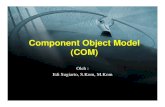 Component Object Model (COM) - dinus.ac.iddinus.ac.id/repository/docs/ajar/11._EDI_PA_Component_Object_Model... · • ActiveX Control dapat dikatakan sebagai OLE yang telah dikembangkan.