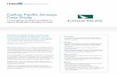 Cathay Paci˜c Airways Case Study - LinkedIn · Cathay Paci˜c Airways Case Study Leveraging member pro˜les to reach business travelers to Asia Reaching our target market and measuring