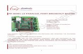 PP-BOB1-v2 PARALLEL PORT BREAKOUT BOARD · PP-BOB1-v2 PARALLEL PORT BREAKOUT BOARD ... used for any purpose other than the axis control. User can use ... This manual allows the user