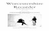 Worcestershire Recorderworcestershirearchaeologicalsociety.org.uk/wp-content/... ·  · 2017-09-24Worcestershire Recorder Spring 2003, Edition 68 ISSN 1474-2691 ... All Party Parliamentary