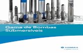 Gama de Bombas Submersíveis - doc.lowara.comdoc.lowara.com/lowdata/doc/PT/sommers-ed-pt.pdf · Uma gama de bombas submersíveis de 4” até 12” Com uma ampla gama de bombas submersíveis