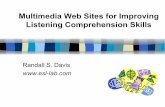 Multimedia Web Sites for Improving Listening … Web Sites for Improving Listening Comprehension Skills Randall S. Davis Purpose To discuss how the Internet can be used to help English