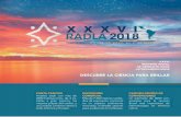 DESCUBRE LA CIENCIA PARA BRILLAR - Radla 2018 - …radla2018.org/wp-content/uploads/2017/08/Brochure-Ra… ·  · 2017-08-10DESCUBRE LA CIENCIA PARA BRILLAR. PRESIDENTE DR. ... •