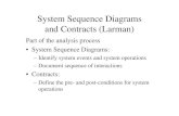System Sequence Diagrams and Contracts (Larman)adrian/cs560/UML4 SysSeqDiag Contracts.pdf · System Sequence Diagrams and Contracts (Larman) Part of the analysis process • System
