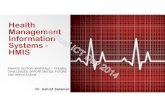 Dr Ashraf Salameh Health Management Information Systems - HMISictday.qou.edu/resources/Ictday8/presentations/drAshrafSalameh.pdf · HMIS PRIVATE SECTOR HOSPITALS –TRENDS, ... HMIS