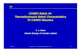 CANDU Safety #4: Thermalhydraulic Safety Characteristics ... Library/19990104.pdf · Thermalhydraulic Safety Characteristics Of CANDU Reactors F. J. Doria ... PHT induced by the difference