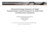 Characterizing Impacts of High and Pressures in Oxy Coal ... Library/Research/Coal/Combustion... · Characterizing Impacts of High ... mineral matter transformations suitable for