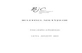 BULETINUL NOUTĂŢ - bjc.ro august 2011.pdf · 16 - SCHAFFER, H. RUDOLPH. Introducere în psihologia copilului / H. Rudolph Schaffer ; traducerea din limba engleză Thea Ionescu.