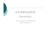 Introduction to Electronics July 57 - ee.ku.ac.th to Electronics... · สาขาอิเล็กทรอน ิกส์ Electronics แนะแนวการแยกสาขา