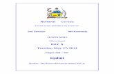 Iqaluit - Nunavut Legislative Assembly – 4(2): Congratulations to Sanikiluaq’s Nunavut Sivuniksavut Graduates (Rumbolt) ..... 138 040 – 4(2): Tribute to Baker Lake Elders (Mikkungwak).....
