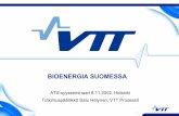 Asiat :Valtioneuvoston periaatepäätökset (M 4&5/2001 … PROSESSIT 3 Tutkimuspäällikkö Satu Helynen, VTT Prosessit Kansalliset tavoitteet bioenergian käytön lisäämiseksi