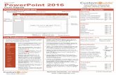 PowerPoint 2016 - Español - es.customguide.comes.customguide.com/cheat_sheets/powerpoint-2016-cheat-sheet-es.pdf · • Insertar un Vídeo de Internet: ... en uno de los controladores