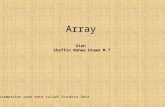 Java array€¦ · PPT file · Web view · 2015-02-10... elemen-elemen di dalam array Menentukan jumlah elemen dalam sebuah array Duplikasi array Mendeklarasikan dan membuat array