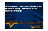 Contribution of Geotechnical and Rock Mechanics design … · Contribution of Geotechnical and Rock Mechanics design to ... structures, stratigraphy, Rock ... Mass of the headgear