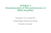 전자회로 1 (Fundamentals of Microelectronics 1) MOS …home.konkuk.ac.kr/~jintkim/data/chapter7.pdf전자회로 1 (Fundamentals of Microelectronics 1) MOS Amplifier Instructor:
