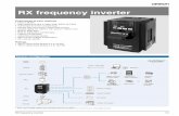 RX frequency inverter - HrOpenRX_FrequencyInverter.pdf · RX frequency inverter 119 ... Max. output voltage Proportional to input voltage: 0 to 240 V ... (SF7), Overload limit switching