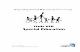 Unit VIII Special Education - SOM - State of Michigan€¦ · Sample Transportation Riding Forms ... UNIT VIII – SPECIAL EDUCATION ... learning within the general education setting.
