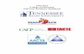 2014-2015 College of Education Full-Year Residency … Handbook.pdf · Dear Teacher Education Candidates: It is truly a great day to be at Tennessee State University! As you know,