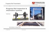 Progress Rail inspection & information systems - SBR · Progress Rail inspection & information systems Overview Bad Dürkheim, February 2012 Progress Rail Presentation. ... Progress