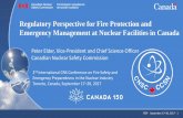 Regulatory Perspective for Fire Protection and … Perspective for Fire Protection and Emergency Management at Nuclear Facilities in Canada. 2. nd . ... • IAEA Consultancy Meeting