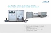 AUTOMATIC INSTRUMENT TRANSFORMER TEST SYSTEM …€¦ ·  · 2014-01-01AUTOMATIC INSTRUMENT TRANSFORMER TEST SYSTEM ... (1 ampere input). The comparator has a Ratio Error measuring