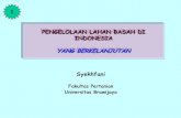 1 PENGELOLAAN LAHAN BASAH DI INDONESIA YANG …syekhfanismd.lecture.ub.ac.id/files/2013/04/Presentasi-Lhn-Basah.pdf · PENGELOLAAN LAHAN BASAH DI INDONESIA ... juta ha berupa lahan