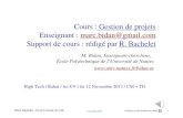 Cours : Gestion de projets Enseignant : …hightech.edu/cours/Genie_Informatique/4eme_annee/marc...Rémi Bachelet – École Centrale de LilleRémi Bachelet 4 novembre 2013 Utilisation