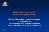 Flash Memory Arrays in Enterprise Applications · Infrastructure Consolidation. Flash vRAID Group. 2560GB. ... App/Test/Dev Server. ... consistent sustainable IO performance to meet