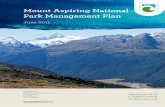 Mount Aspiring National Park management Plan tapa tū a Tāne Tane is responsible for the interior He tapa tū a Takaroa Takaroa is responsible for the sea He kaha ko i uta The inland
